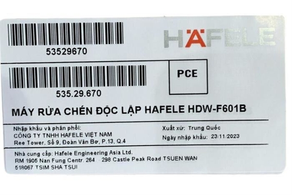 Máy rửa bát độc lập Hafele 14 bộ HDW-F601B - ảnh 21