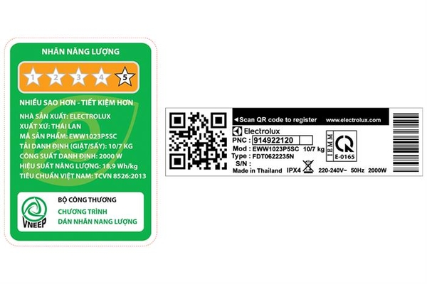 Máy giặt sấy Electrolux UltimateCare 500 Inverter 10/7 kg EWW1023P5SC - ảnh 8