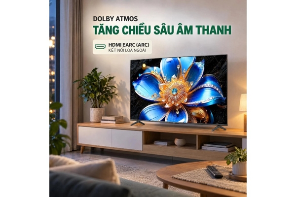 Google Tivi QLED TCL 4K 55 inch 55T6D Mới 2026
