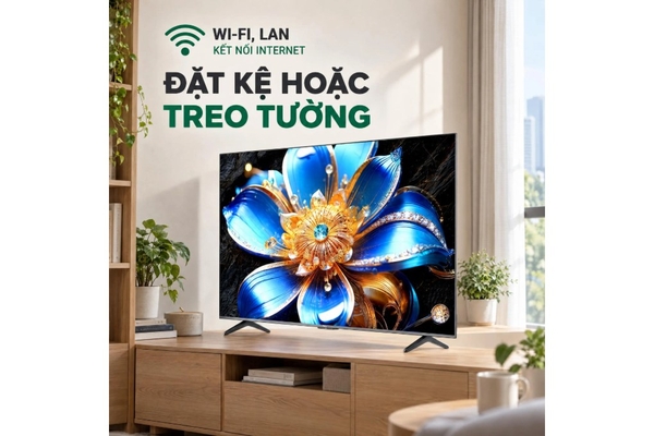 Google Tivi QLED TCL 4K 55 inch 55T6D Mới 2026