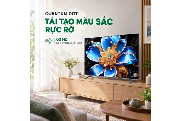 Google Tivi QLED TCL 4K 55 inch 55T6D Mới 2026