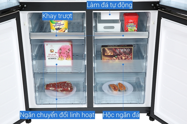 Tủ lạnh Hitachi Inverter 569 lít R-WB640VGV0 (GBK) - ảnh 9