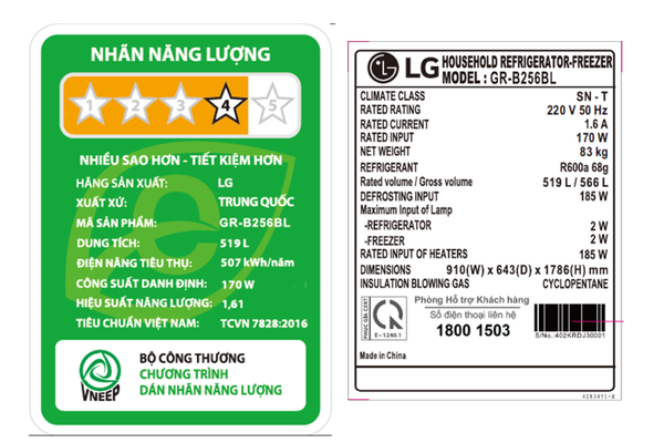 Tủ lạnh SBS LG Inverter 519 lít GR-B256BL - ảnh 8