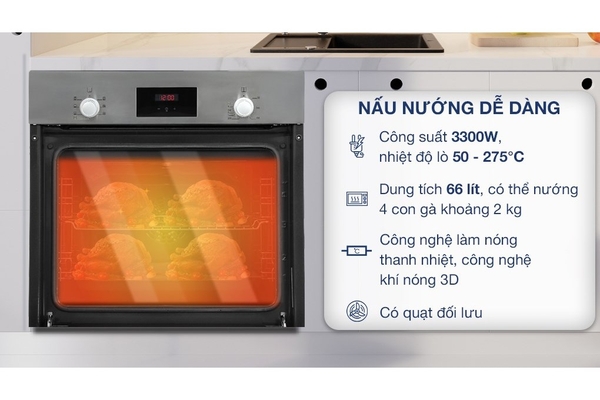 Lò nướng âm tủ Bosch HBF113BR0A Serie 2
