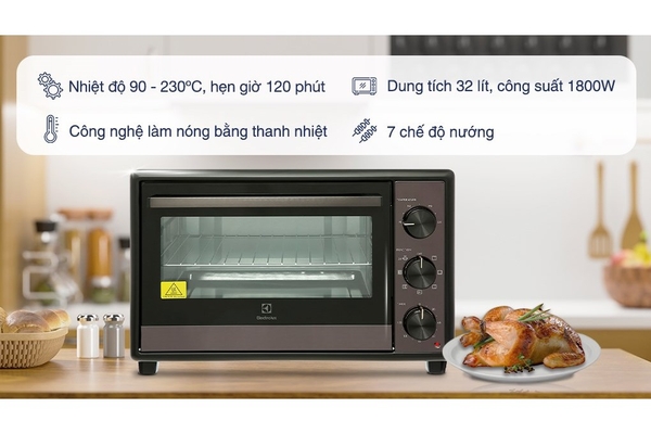 Lò nướng điện Electrolux EOT3218XG 32 lít