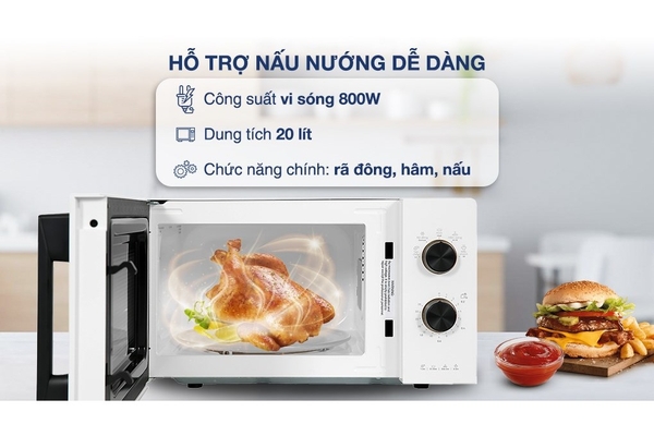 Lò vi sóng cơ Electrolux EMM20K22W 20 lít Trắng