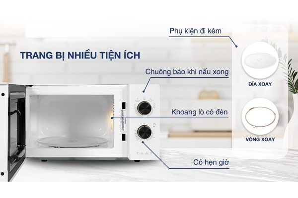 Lò vi sóng cơ Electrolux EMM20K22W 20 lít Trắng