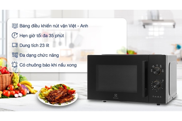 Lò vi sóng cơ Electrolux EMM23K22B 23 lít