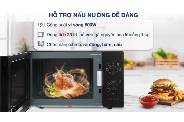 Lò vi sóng cơ Electrolux EMM23K22B 23 lít