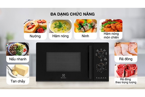 Lò vi sóng có nướng Electrolux EMG20K22B 20 lít