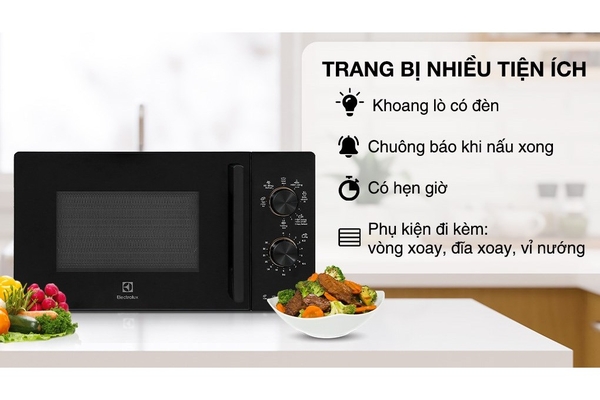 Lò vi sóng có nướng Electrolux EMG20K22B 20 lít