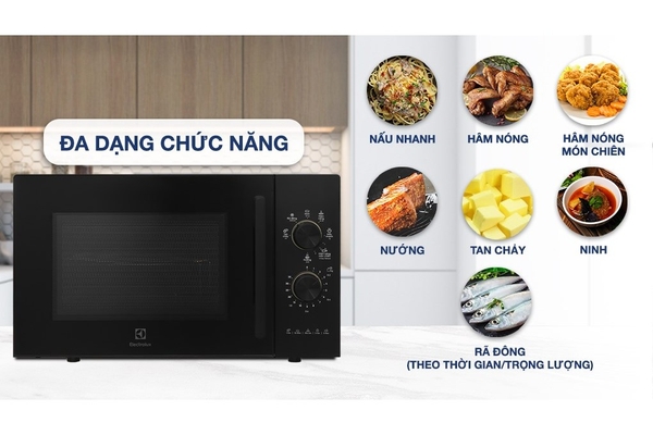 Lò vi sóng có nướng Electrolux EMG23K22B 23 lít