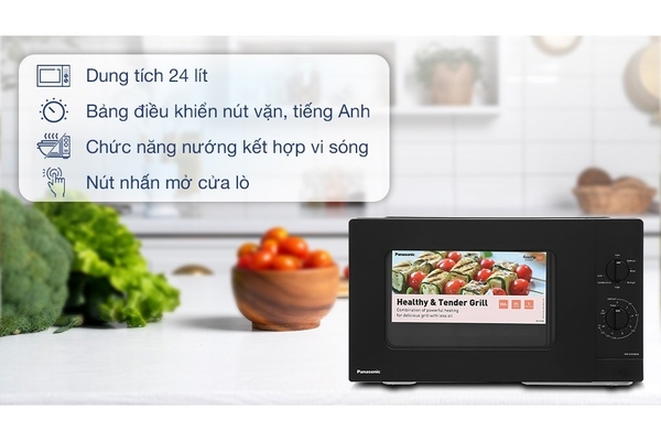 Lò vi sóng có nướng Panasonic NN-GM34NBYUE 24 lít
