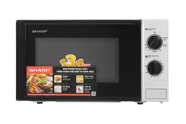 Lò vi sóng có nướng Sharp R-G225VN-BK 20 lít