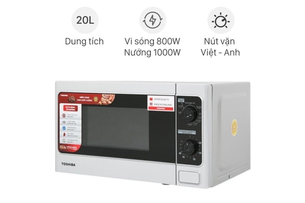 Lò vi sóng có nướng Toshiba ER-SGM20(S1)VN 20 lít