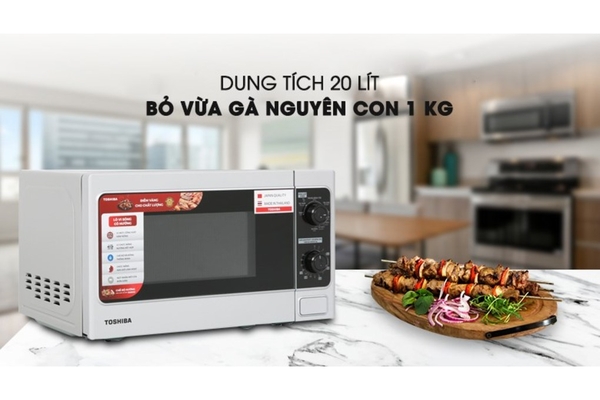 Lò vi sóng có nướng Toshiba ER-SGM20(S1)VN 20 lít