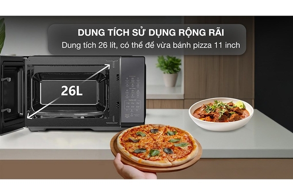 Lò vi sóng có nướng Toshiba MW3-EG26PE(BM)VN 26 lít Mặt Gương