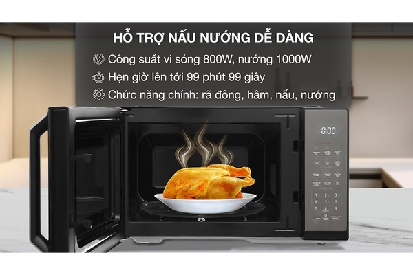 Lò vi sóng có nướng Toshiba MW3-EG26PE(BM)VN 26 lít Mặt Gương