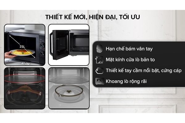 Lò vi sóng cơ Toshiba MW3-MM25PE(BK) 25 lít Đen
