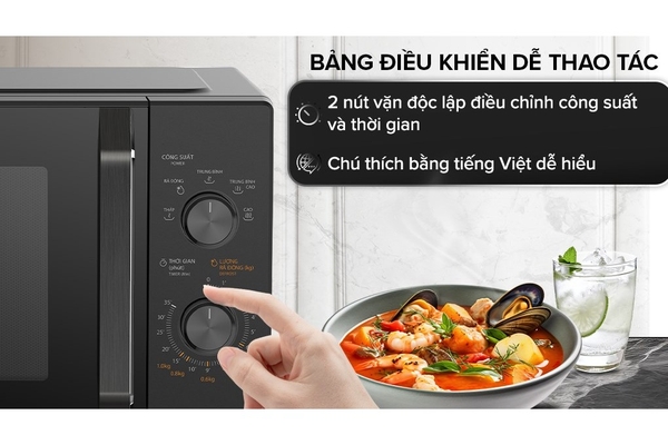 Lò vi sóng cơ Toshiba MW3-MM25PE(BK) 25 lít Đen