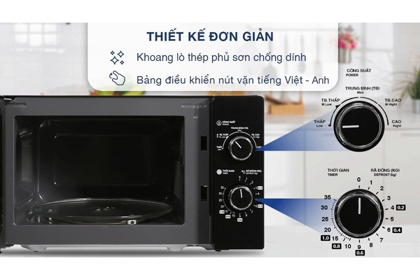 Lò vi sóng cơ Toshiba MWP-MM20P(WH) 20 lít Trắng