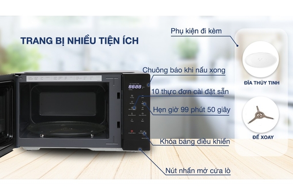 Lò vi sóng điện tử Panasonic NN-ST34NBYUE 25 lít