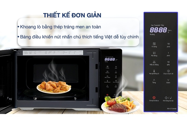 Lò vi sóng điện tử Panasonic NN-ST34NBYUE 25 lít