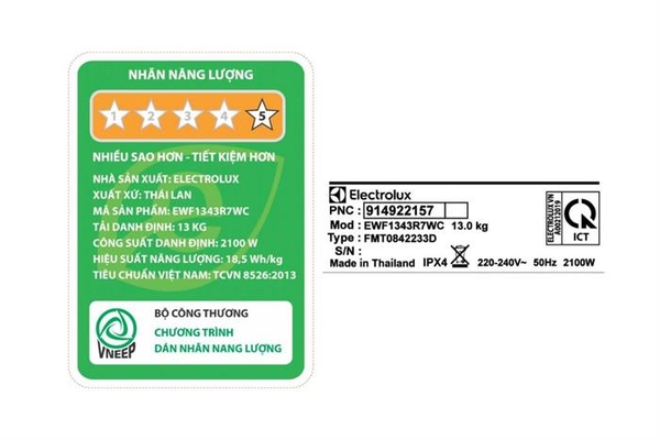 Máy giặt Electrolux UltimateCare 700 Inverter 13 kg EWF1343R7WC - ảnh 8