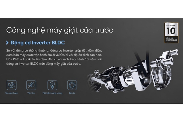 Máy giặt Funiki Inverter 12.5 kg HWM F8125ADG Hàng Thái Lan