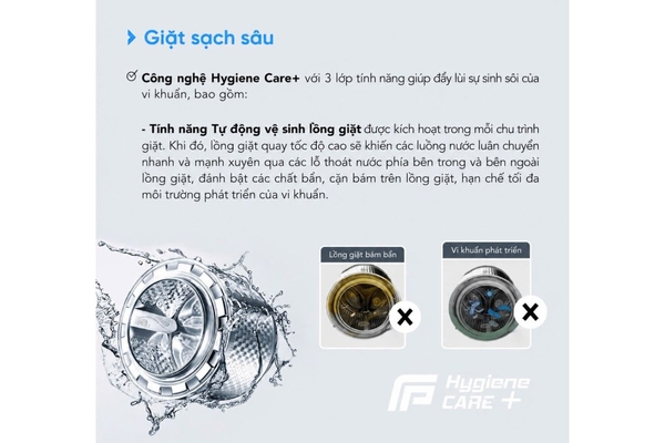 Máy giặt Funiki Inverter 8.5 kg HWM F885ADG Hàng Thái Lan