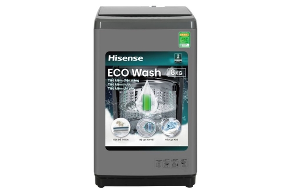 Máy giặt Hisense 8 kg WTZQ8012UT