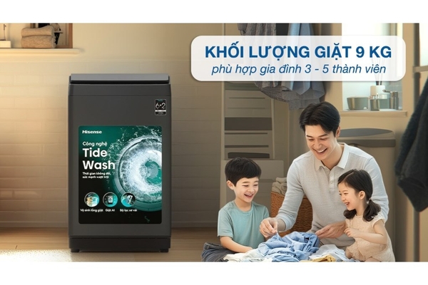 Máy giặt Hisense 9 kg WT90F30