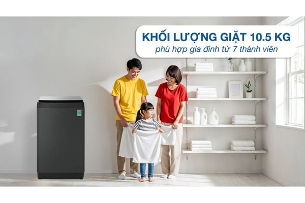 Máy giặt Hisense Inverter 10.5 kg WT105F50