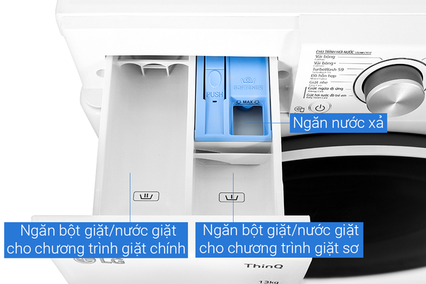 Máy giặt LG AI DD Inverter 13 kg FV1413S4W - ảnh 4