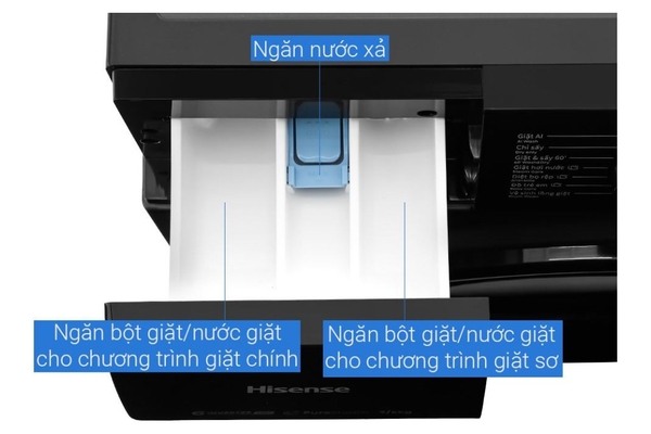 Máy giặt sấy Hisense Inverter giặt 9 kg sấy 6 kg WD90N1Y