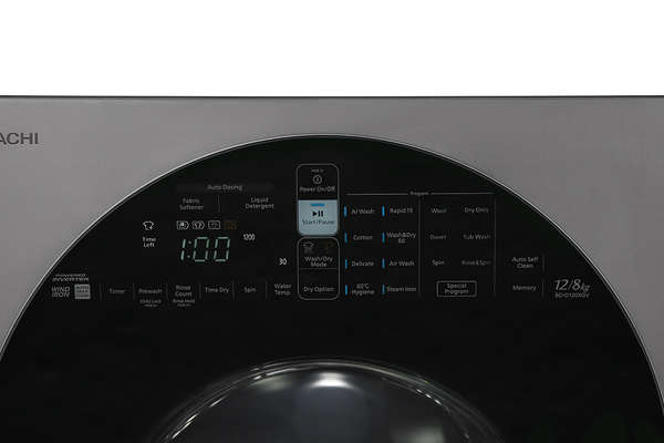 Máy giặt sấy Hitachi Inverter 12/8 kg BD-D120XGV MAG - ảnh 5