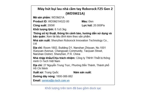 Máy hút bụi lau nhà Roborock F25 Gen 2