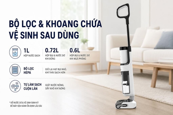 Máy hút bụi lau nhà Tineco Floor One S6 Stretch Max