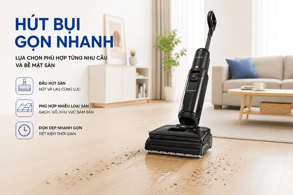 Máy hút bụi lau sàn Tineco Floor One i7 Steam