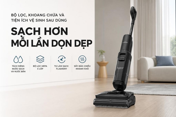 Máy hút bụi lau sàn Tineco Floor One Switch S7 Steam