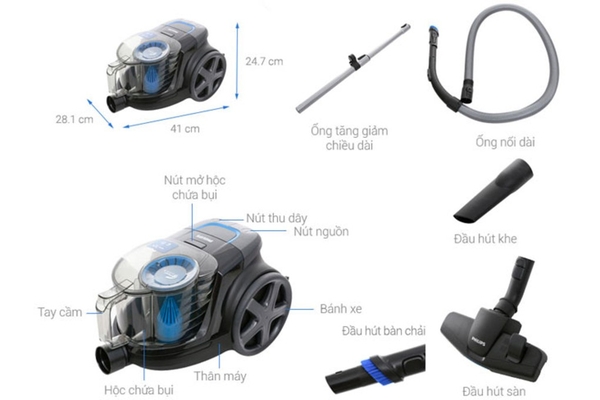 Máy Hút Bụi Philips FC9350/01