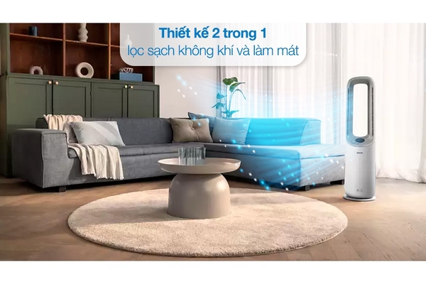Máy lọc không khí kết hợp quạt Philips Air Performer Series 7000 70m² AMF765/30