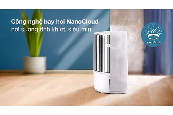 Máy lọc không khí tạo ẩm Philips PureProtect Water Series 3400 78m² AC3420/10