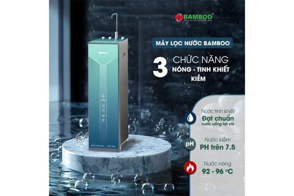 Máy lọc nước RO Bamboo 3 chế độ Nóng-Kiềm-Tinh khiết