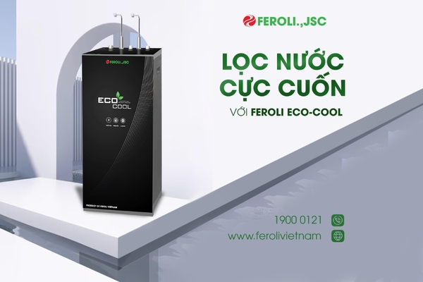 Máy lọc nước RO Feroli.,JSC Eco Cool có chức năng nóng - lạnh - nguội