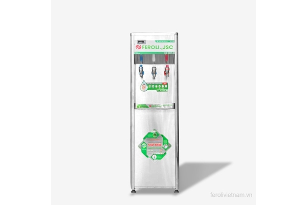 Máy lọc nước RO Feroli.,JSC vỏ inox 3 chế độ nóng - lạnh - nguội