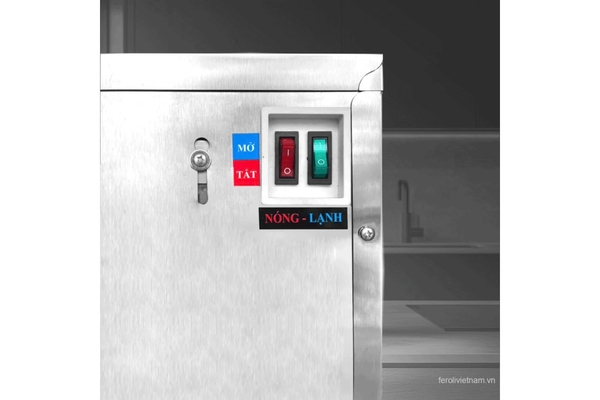 Máy lọc nước RO Feroli.,JSC vỏ inox 3 chế độ nóng - lạnh - nguội