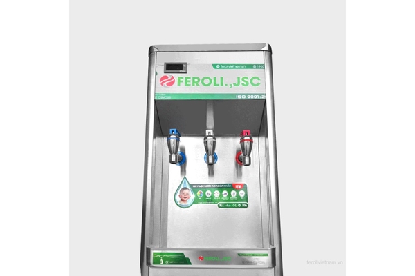 Máy lọc nước RO Feroli.,JSC vỏ inox 3 chế độ nóng - lạnh - nguội