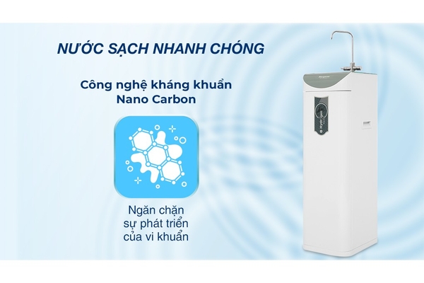 Máy lọc nước RO Hydrogen Kangaroo Slim Duo 2 KG100HD2 8 lõi
