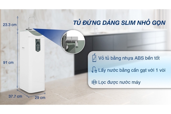 Máy lọc nước RO Hydrogen Kangaroo Slim Duo 2 KG100HD2 8 lõi